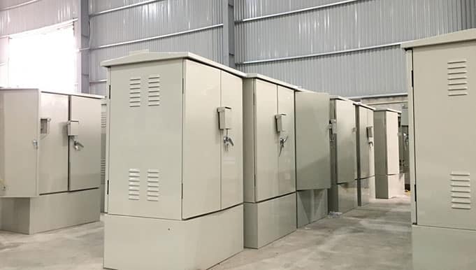 Outdoor industrial electrical enclosures for power stations and factories